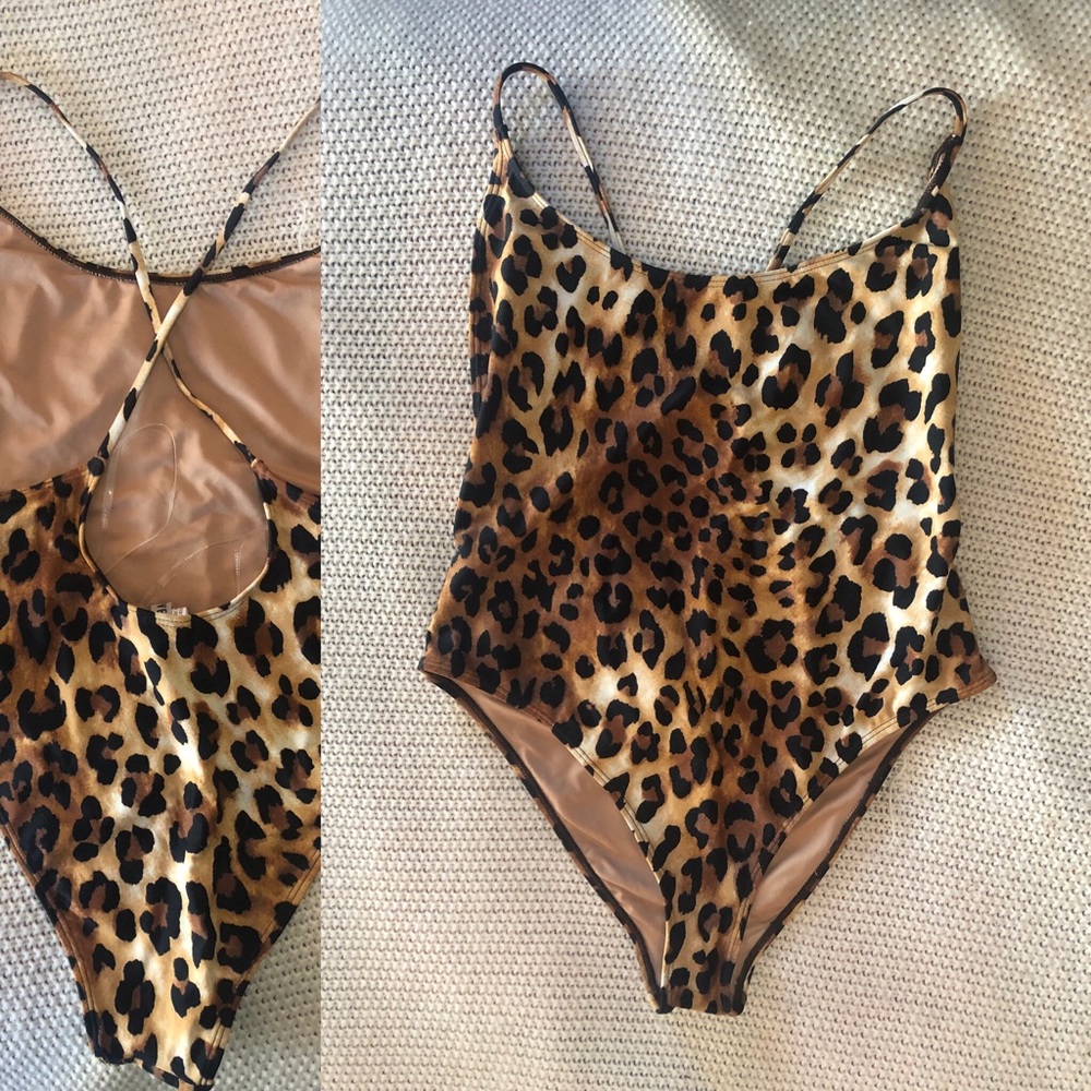 Forever 21 Leopard Print Swimsuit